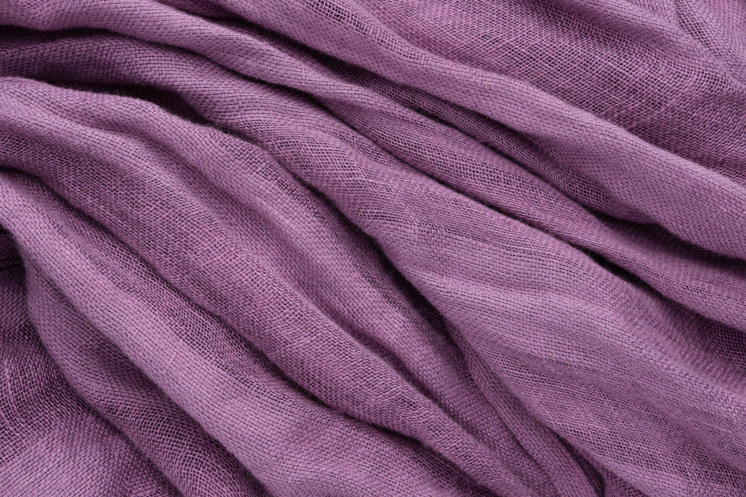 Draped Purple Linen Fabric